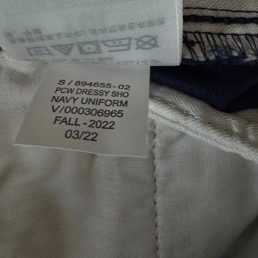 New Gap Kids Uniform Dressy Chino Shorts  Navy Blue Boys Size 14 Slim